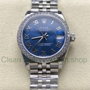 8+ Factory Rolex Counterweight Datejust 278384RBR-0037 31mm Diamond White Gold Bezel Full 904L Roman Numerals Blue Dial Jubilee 24 a4ccf66d 8e9b 4095 9c5d ba15d1a33d43 Clean Factory Watch