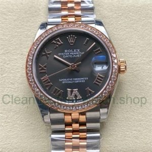 8+ Factory Rolex Counterweight Datejust 278381RBR-0030 31mm Diamond Rose Gold Bezel Half Rose Gold Diamond Roman Numerals Grey Dial Jubilee 2 b1b64b4b b904 4555 885a 9bc46cc3766a Clean Factory Watch