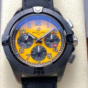 BLS Factory Breitling Avenger B01 Chronograph SB0147101I1X2 44mm Steel Black Calf Skin Strap Arabic Numerals Yellow Dial 22 b9107095 fe95 48cc 8422 492f470c6e3b Clean Factory Watch