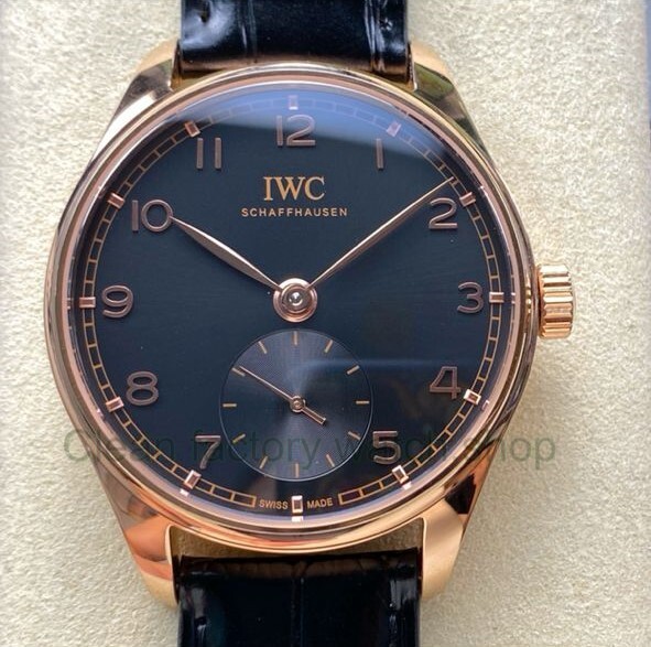 GR Factory IWC Portuguese IW358401 40mm Rose Gold Leather Strap Arabic Numerals Black Dial 1 c041af17 0371 4bdb be4c 9bfe2d65283e Clean Factory Watch