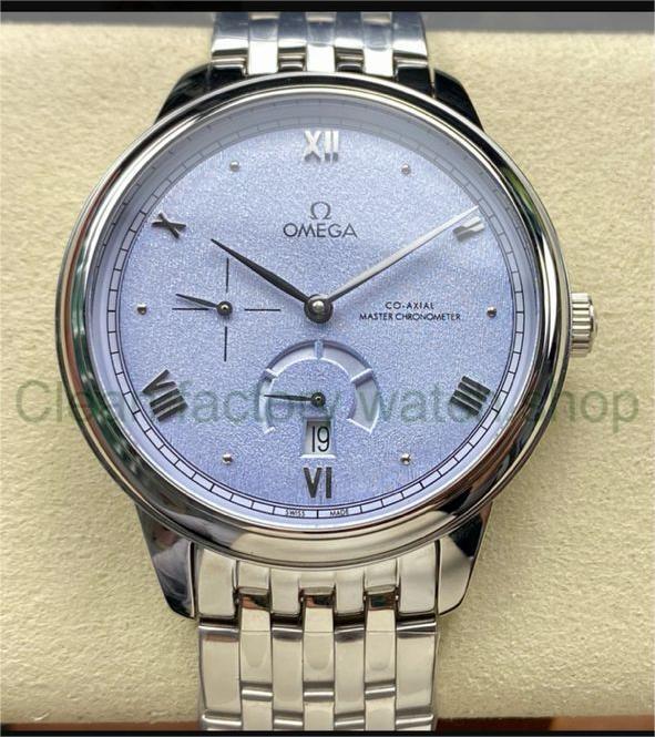 YMS Factory Omega De Ville Prestige 434.10.41.21.03.001 41mm Full Steel Roman Numerals Blue Dial 1 f82bcf39 14b4 49e2 baea c2d6d9a33009 Clean Factory Watch