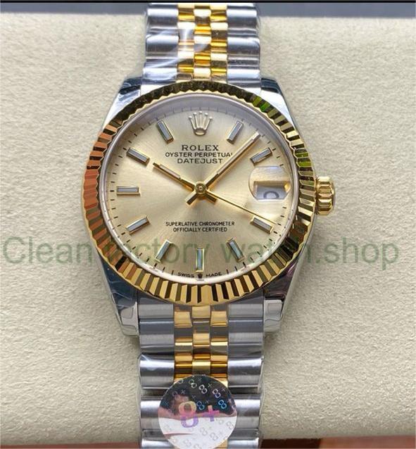 8+ Factory Rolex Counterweight Datejust 278273-0014 31mm Half Yellow Gold Champagne Dial Jubilee 1 f83406de 39a9 4755 8a1f 0a9682559b9a Clean Factory Watch