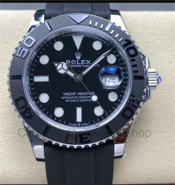 S+ Factory Rolex Yacht-Master 226659 42mm White Gold Rubber Strap Black Dial 1 3ad1a83c e0b2 4589 84a1 60c4478d1497 Clean Factory Watch