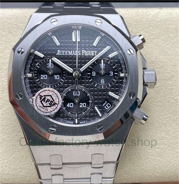 APS Factory Audemars Piguet Royal Oak Chronograph 26240ST.OO.1320ST.06 41mm Full Steel Black Dial