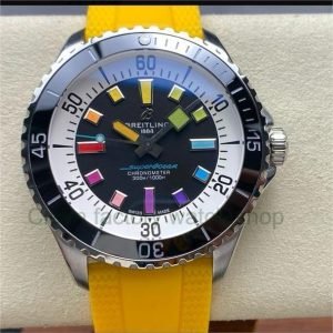 TF Factory Breitling Superocean A17375211B2S4 44mm Steel Rubber Strap Rainbow Nails Black Dial 8 da9de452 886a 4d6b 87af fbcddd8ebae8 Clean Factory Watch