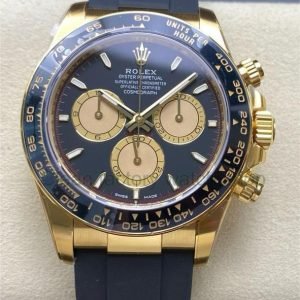 VS Factory Counterweight Rolex Daytona 126518LN-0004 40mm Yellow Gold Rubber Strap Gold Eye Black Dial 18 1bc84579 5c56 42e0 a26d 2d386b02b38d Clean Factory Watch
