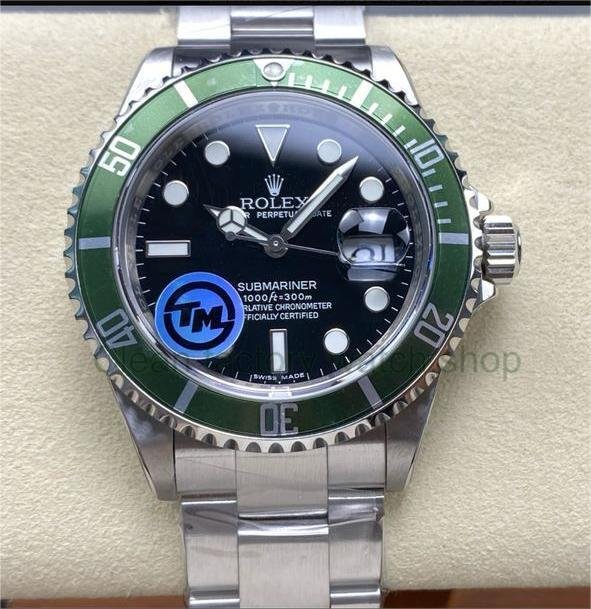 TM Factory Kermit Rolex Submariner Date 16610LV 40mm Full 904L Black Dial 1 6864db9d d11e 44f2 85e5 609e35a499e2 Clean Factory Watch