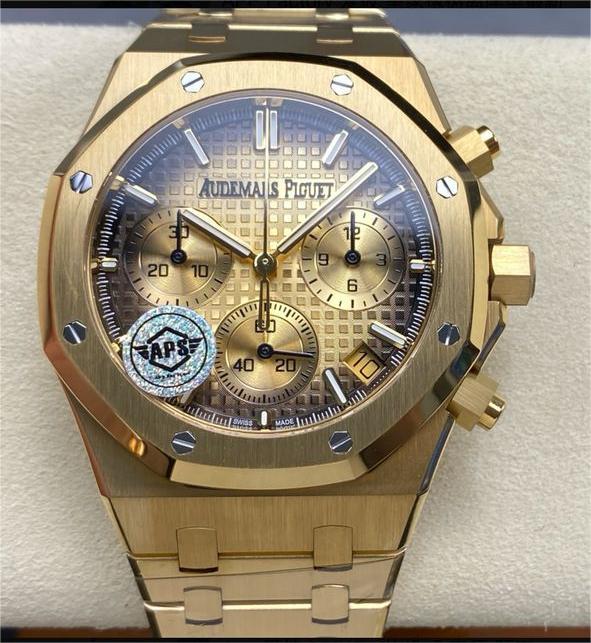 APS Factory Audemars Piguet Royal Oak Chronograph 26240BA.OO.1320BA.02 41mm Full Yellow Gold Gradient Yellow Gold Dial 1 APS Factory Audemars Piguet Royal Oak Chronograph 26240BA.OO.1320BA.02 41mm Full Yellow Gold Gradient Yellow Gold Dial
