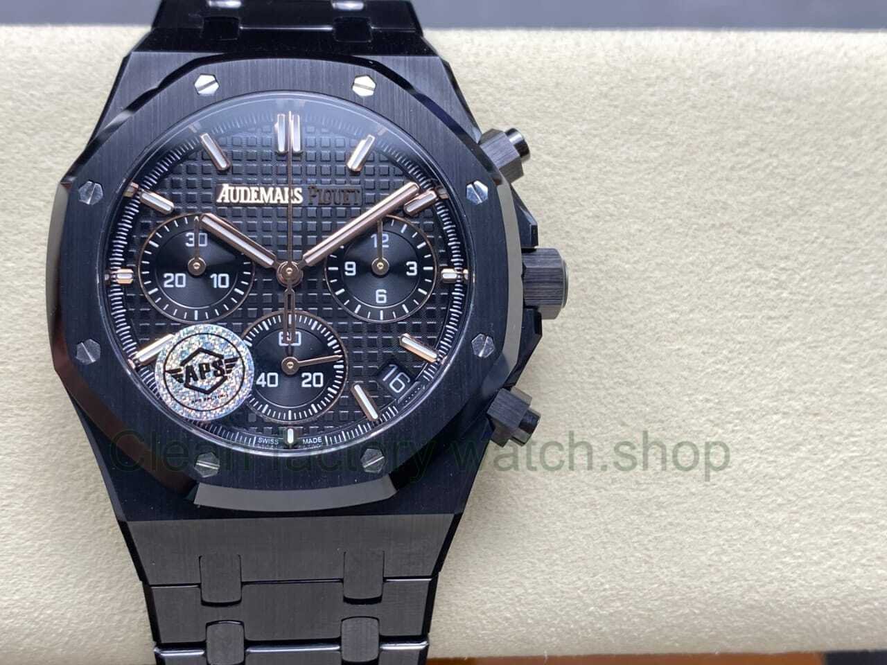 APS Factory Audemars Piguet Royal Oak Chronograph 26240CE.OO.1225CE.01 41mm Full Ceramic Black Dial