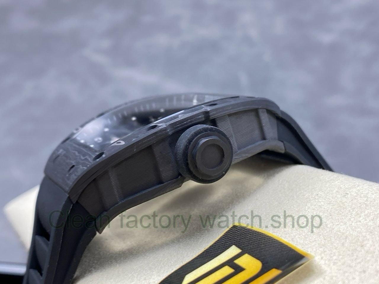 NEW Factory Richard Mille RM055 Abu Dhabi 42.7mm Carbon Fiber Black Rubber Strap Skeletonized Black Dial (1) NEW Factory Richard Mille RM055 Abu Dhabi 42.7mm Carbon Fiber Black Rubber Strap Skeletonized Black Dial (1)