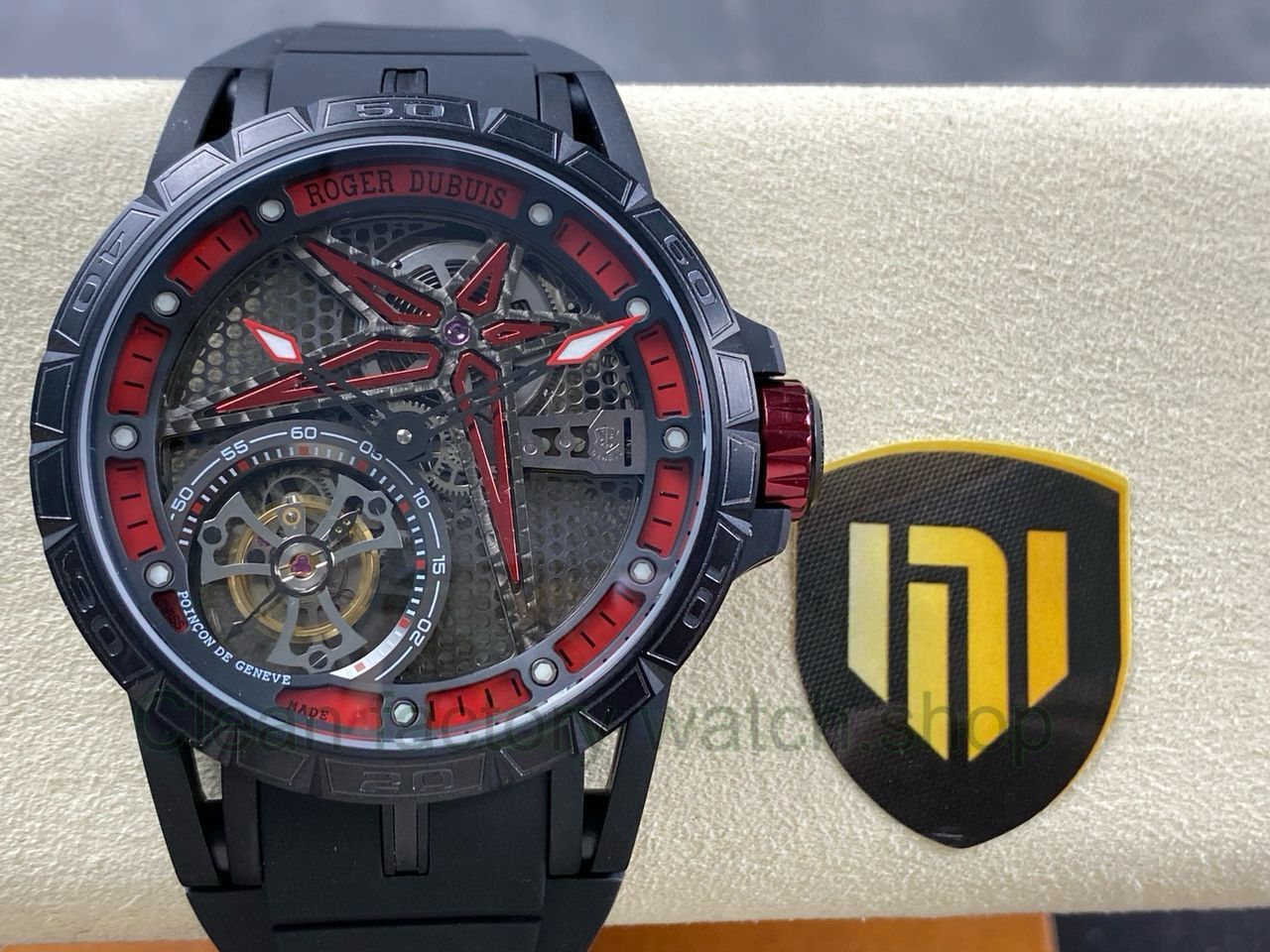 NEW Factory Roger Dubuis Excalibur RDDBEX0479 45mm Titanium Rubber Strap Skeletonized Dial 5 Clean Factory Watch