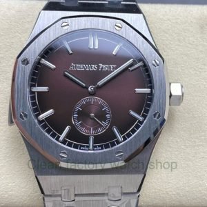 TW Factory Audemars Piguet Royal Oak 26591IP.OO.1252IP 42mm Full Steel Black Red Dial 4 TW Factory Audemars Piguet Royal Oak 26591IP.OO .1252IP 42mm Full Steel Black Red Dial 8 Clean Factory Watch