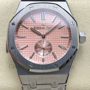 TW Factory Audemars Piguet Royal Oak 26591TI.OO.1252TI.02 42mm Full Steel Pink Dial 16 TW Factory Audemars Piguet Royal Oak 26591TI.OO .1252TI.02 42mm Full Steel Pink Dial 4 Clean Factory Watch