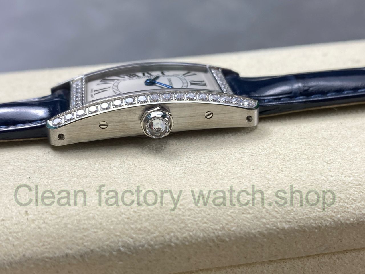 8848 Factory Cartier Tank Américaine 19mm Diamond Bezel Roman Numerals Silver Dial (13) 8848 Factory Cartier Tank Américaine 19mm Diamond Bezel Roman Numerals Silver Dial (13)