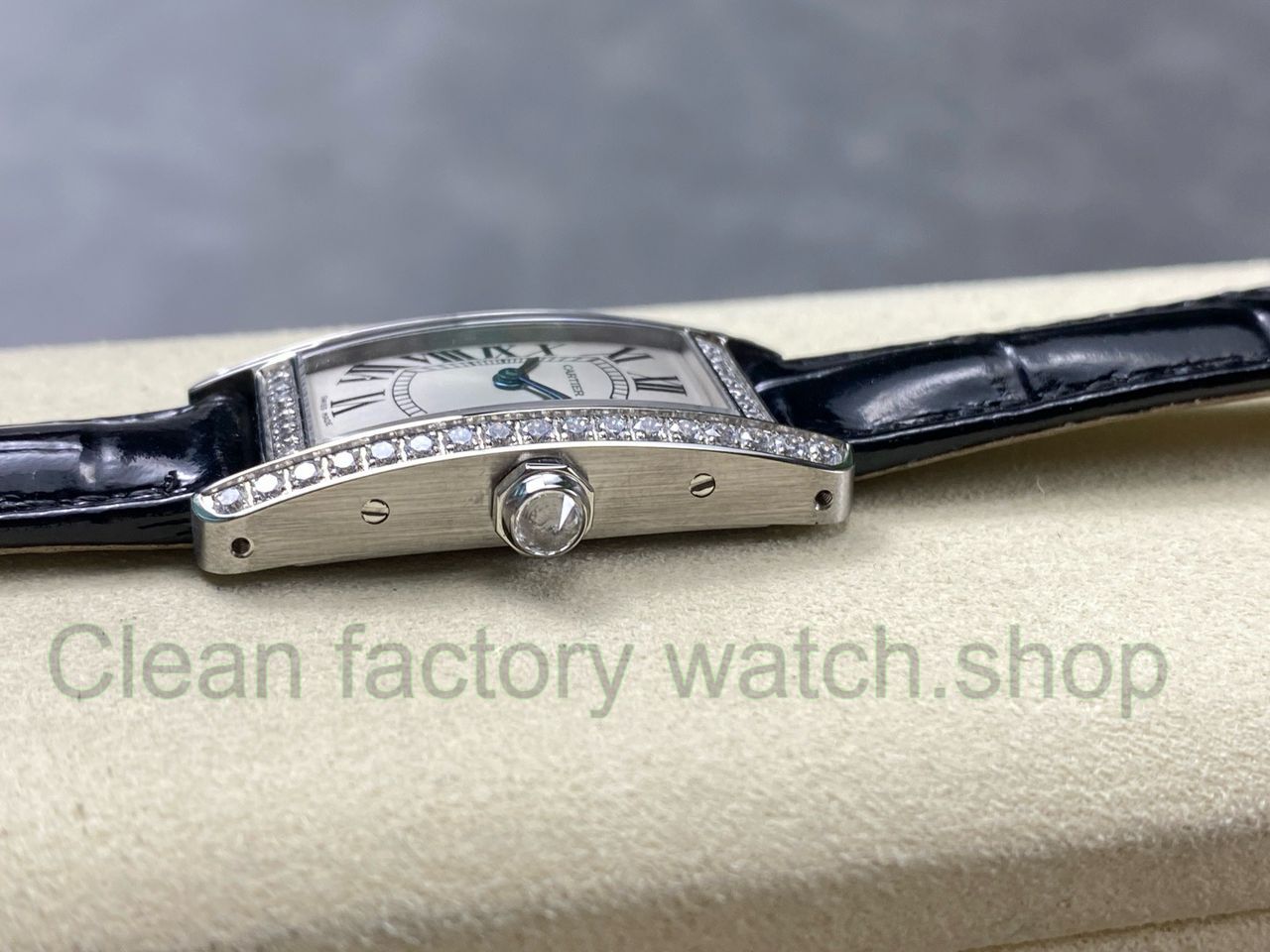 8848 Factory Cartier Tank Américaine 19mm Diamond Roman Numerals Silver Dial (14) 8848 Factory Cartier Tank Américaine 19mm Diamond Roman Numerals Silver Dial (14)