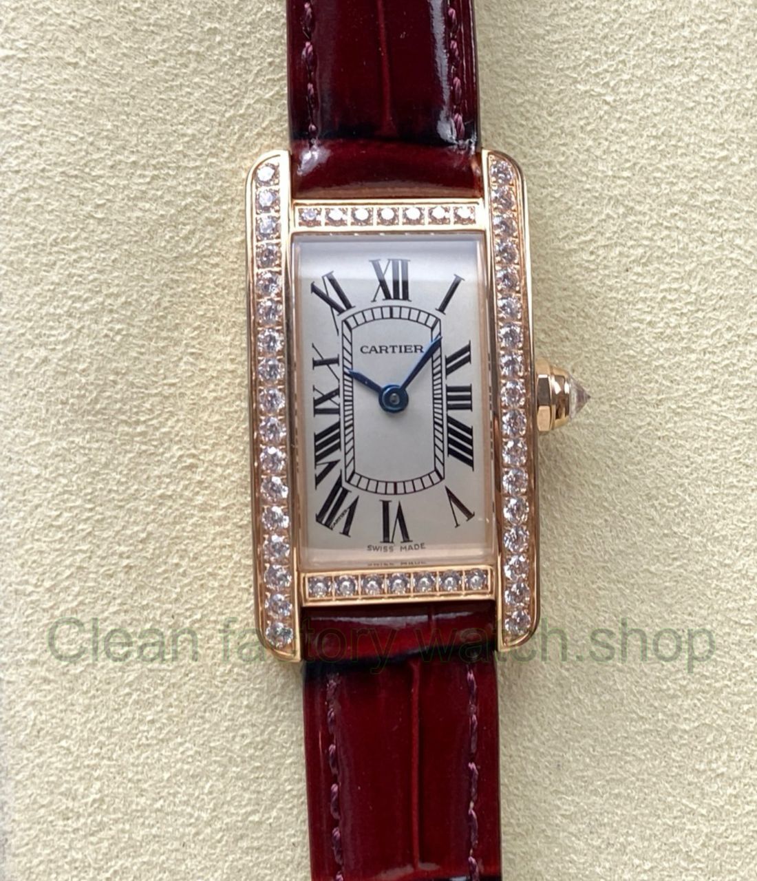 8848 Factory Cartier Tank Américaine WJTA0002 19mm Roman Numerals Silver Dial 1 8848 Factory Cartier Tank Américaine WJTA0002 19mm Roman Numerals Silver Dial