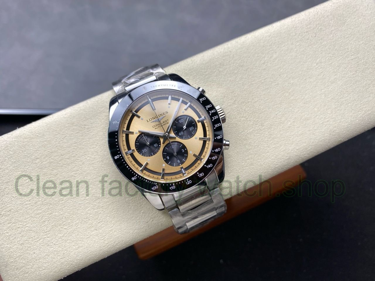 AF Factory Longines Conquest Chronograph L3.835.4.02.6 42mm Full Steel Strap Black Eyes Cha AF Factory Longines Conquest Chronograph L3.835.4.02.6 42mm Full Steel Strap Black Eyes Cha