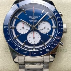 AF Factory Longines Conquest Chronograph L3.835.4.91.2 42mm Full Steel Strap White Eyes Blue Dial 18 AF Factory Longines Conquest Chronograph L3.835.4.91.2 42mm Full Steel Strap White Eyes Blue Dia 4 Clean Factory Watch