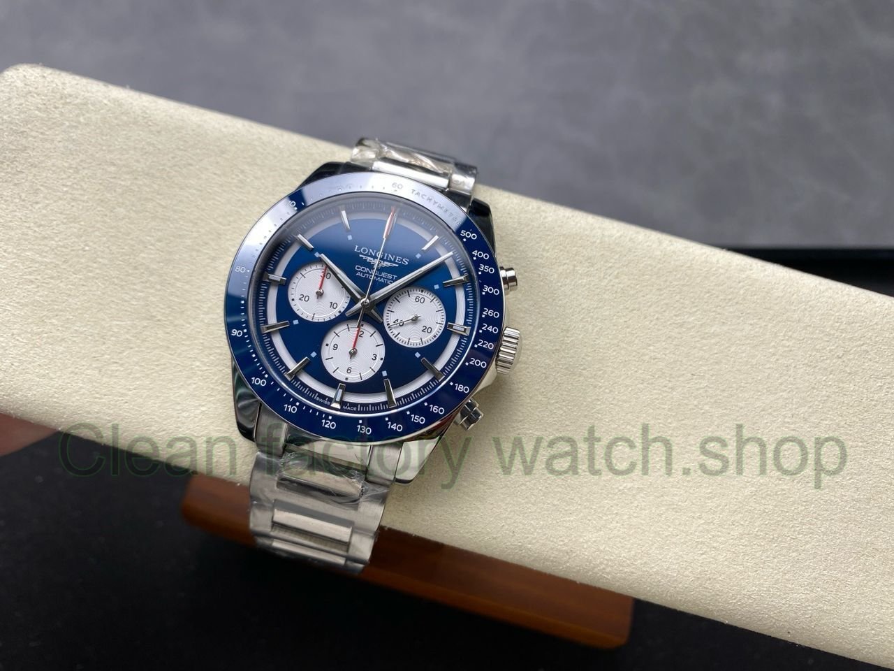 AF Factory Longines Conquest Chronograph L3.835.4.91.2 42mm Full Steel Strap White Eyes Blue Dia (5) AF Factory Longines Conquest Chronograph L3.835.4.91.2 42mm Full Steel Strap White Eyes Blue Dia (5)