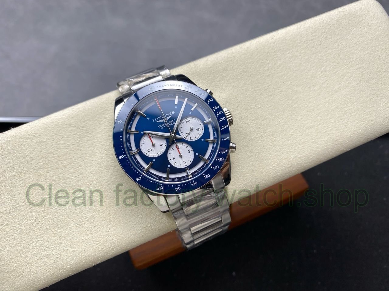 AF Factory Longines Conquest Chronograph L3.835.4.91.2 42mm Full Steel Strap White Eyes Blue Dia (8) AF Factory Longines Conquest Chronograph L3.835.4.91.2 42mm Full Steel Strap White Eyes Blue Dia (8)