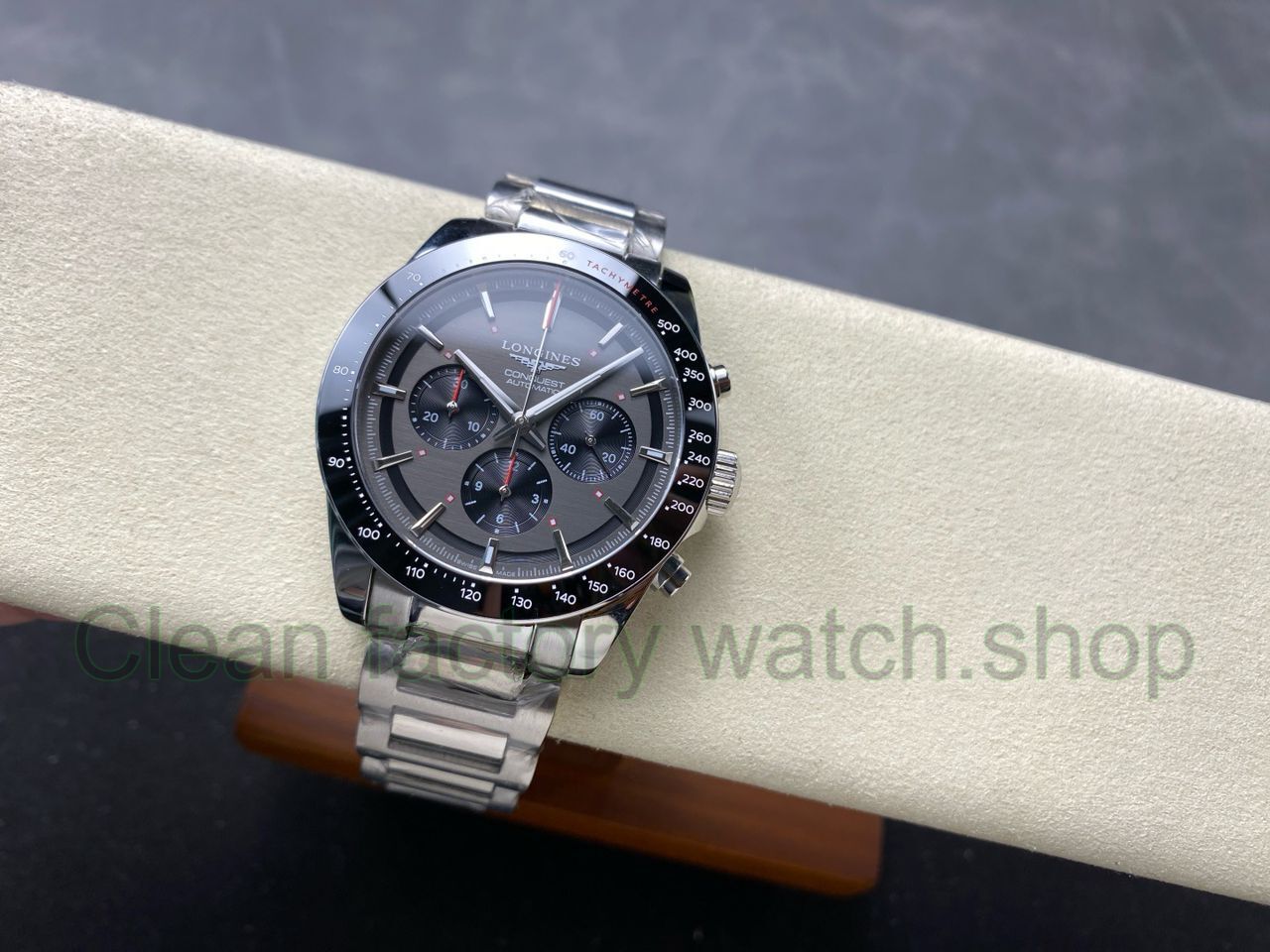 AF Factory Longines Conquest Chronograph L3.836.4.52.9 42mm Full Steel Strap Black Eyes Gray Dial (1) AF Factory Longines Conquest Chronograph L3.836.4.52.9 42mm Full Steel Strap Black Eyes Gray Dial (1)