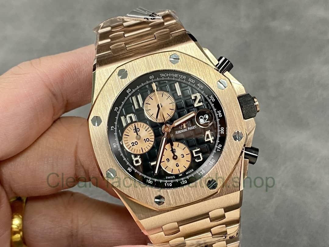 APF Factory Audemars Piguet Royal Oak Offshore Chronograph 26470OR.OO.1000OR.03 42mm Full Rose Gold Blac (3) APF Factory Audemars Piguet Royal Oak Offshore Chronograph 26470OR.OO.1000OR.03 42mm Full Rose Gold Blac (3)