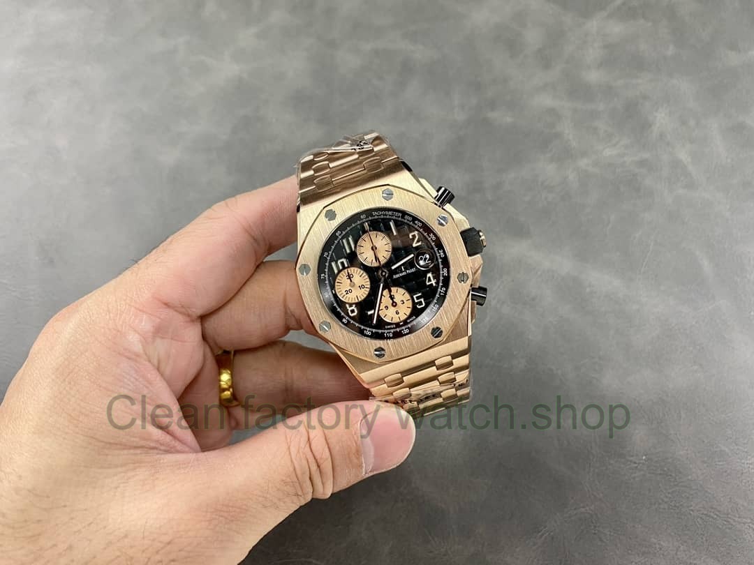 APF Factory Audemars Piguet Royal Oak Offshore Chronograph 26470OR.OO.1000OR.03 42mm Full Rose Gold Blac (6) APF Factory Audemars Piguet Royal Oak Offshore Chronograph 26470OR.OO.1000OR.03 42mm Full Rose Gold Blac (6)