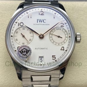 APS Factory IWC Portuguese IW501701 42mm Full Steel Silver Dial 10 APS Factory IWC Portuguese IW500704 42mm Full Steel Silver Dial 1 Clean Factory Watch