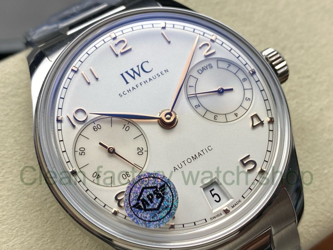 APS Factory IWC Portuguese IW500704 42mm Full Steel Silver Dial (10) APS Factory IWC Portuguese IW500704 42mm Full Steel Silver Dial (10)