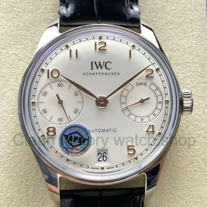 APS Factory IWC Portuguese IW501701 42mm Leather Strap Silver Dial 12 APS Factory IWC Portuguese IW500704 42mm Leather Strap Silver Dial 19 Clean Factory Watch