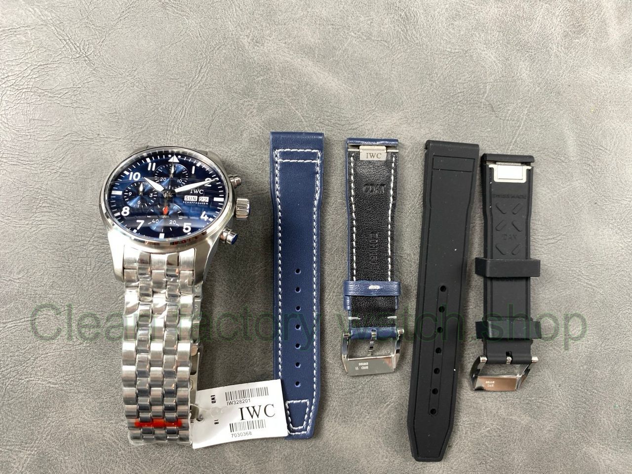 BLS Factory IWC Pilot Chronograph IW388102 41mm Arabic Numerals Blue Dial (18) BLS Factory IWC Pilot Chronograph IW388102 41mm Arabic Numerals Blue Dial (18)