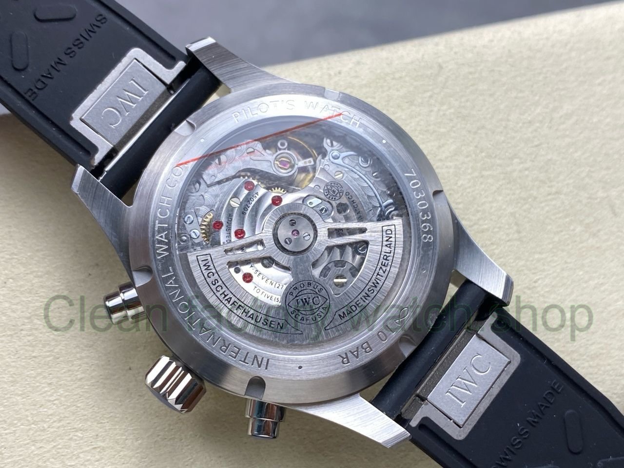 BLS Factory IWC Pilot Chronograph IW388111 41mm Arabic Numerals Black Dial (6) BLS Factory IWC Pilot Chronograph IW388111 41mm Arabic Numerals Black Dial (6)