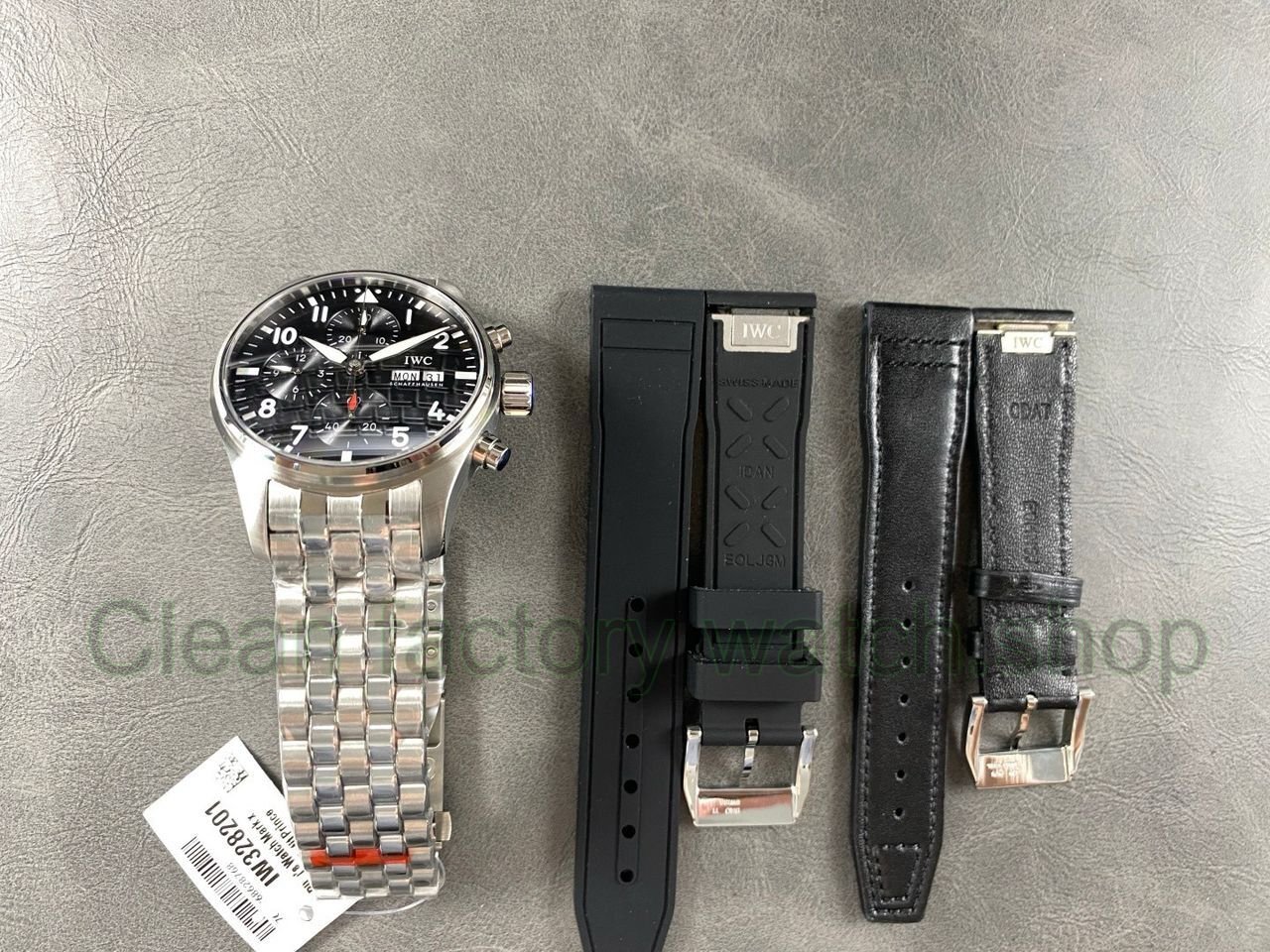 BLS Factory IWC Pilot Chronograph IW388111 41mm Arabic Numerals Black Dial (8) BLS Factory IWC Pilot Chronograph IW388111 41mm Arabic Numerals Black Dial (8)