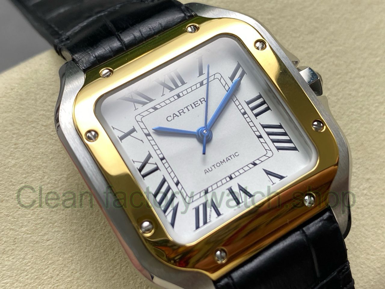 J12 Factory Cartier Santos W2SA0016 35.1mm Leather Strap Roman Numerals Silver Dial (1) J12 Factory Cartier Santos W2SA0016 35.1mm Leather Strap Roman Numerals Silver Dial (1)