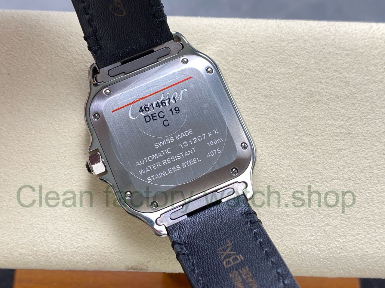 J12 Factory Cartier Santos W2SA0016 35.1mm Leather Strap Roman Numerals Silver Dial (6) J12 Factory Cartier Santos W2SA0016 35.1mm Leather Strap Roman Numerals Silver Dial (6)