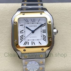 J12 Factory Cartier Santos W2SA0016 35.1mm Roman Numerals Silver Dial 22 J12 Factory Cartier Santos W2SA0016 35.1mm Roman Numerals Silver Dial 6 Clean Factory Watch