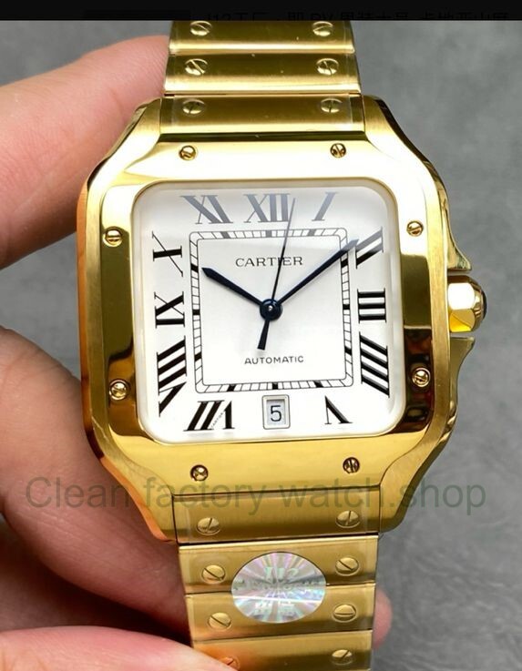 J12 Factory Cartier Santos WGSA0029 39.8mm Roman Numerals White Dial 1 J12 Factory Cartier Santos WGSA0029 39.8mm Roman Numerals White Dial 6 Clean Factory Watch