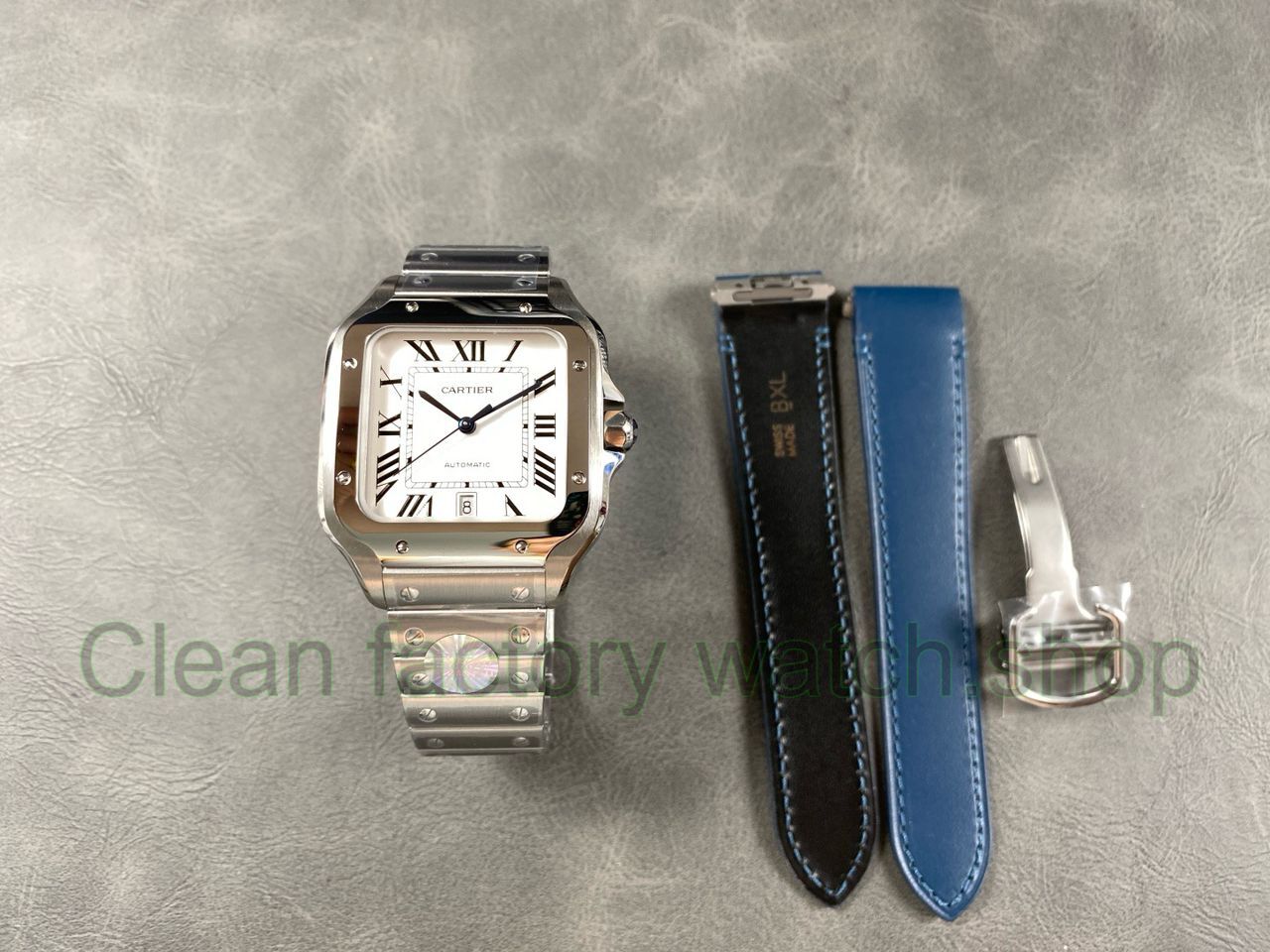 J12 Factory Cartier Santos WSSA0018 39.8mm Roman Numerals Silver Dial (1) J12 Factory Cartier Santos WSSA0018 39.8mm Roman Numerals Silver Dial (1)