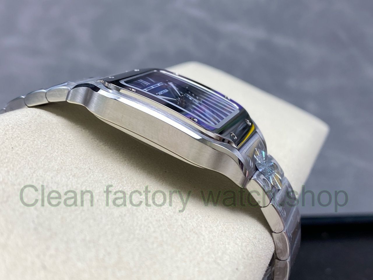 J12 Factory Cartier Santos WSSA0063 39.8mm Roman Numerals Blue Dial (18) J12 Factory Cartier Santos WSSA0063 39.8mm Roman Numerals Blue Dial (18)