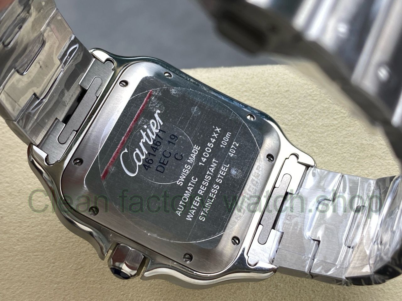 J12 Factory Cartier Santos WSSA0064 39.8mm Roman Numerals Brown Dial (5) J12 Factory Cartier Santos WSSA0064 39.8mm Roman Numerals Brown Dial (5)