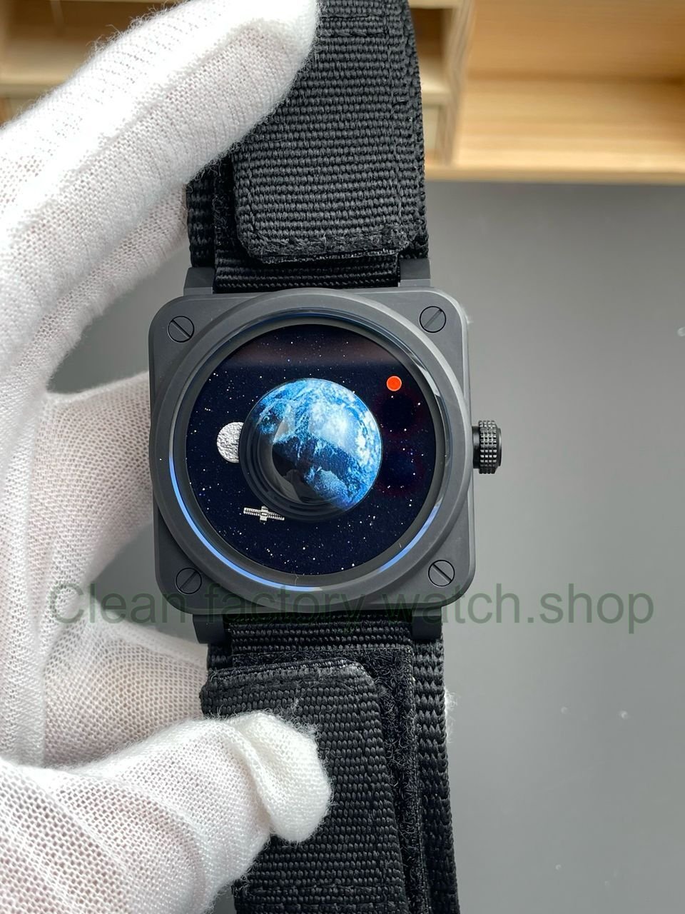 M Factory Bell Ross BR03A EMM CESRB 41mm Ceramic Rubber strap Black Dial 13 Clean Factory Watch