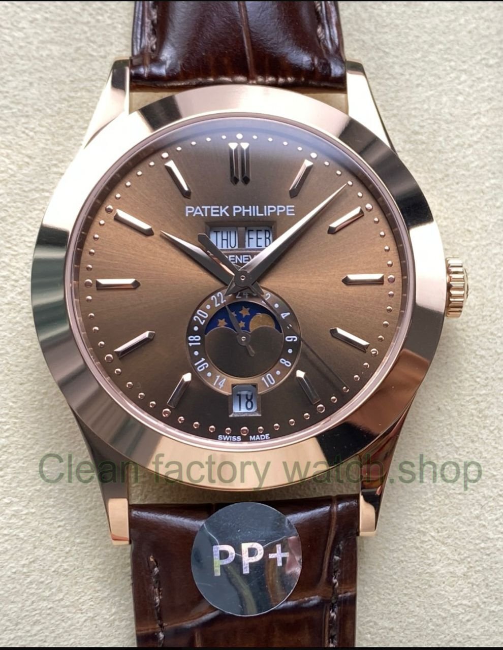 PP Factory Patek Philippe Annual Calendar 53961R 001 Rose Gold Brown Dial 1 Clean Factory Watch
