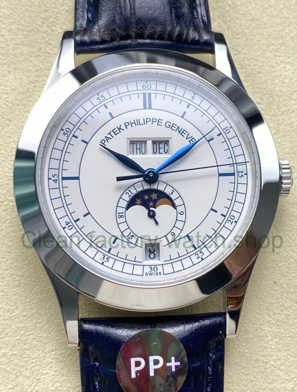 PP Factory Patek Philippe Annual Calendar 5396G 001 White Gold Silver Dial 3 Clean Factory Watch