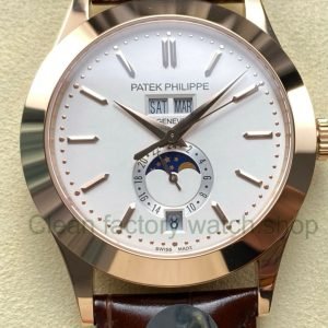 PP Factory Patek Philippe Annual Calendar 5396R 011 Rose gold Silver Dial 3 Clean Factory Watch