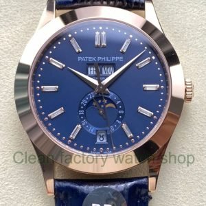PP Factory Patek Philippe Annual Calendar 5396R 014 Rose Gold Blue Dial 1 Clean Factory Watch