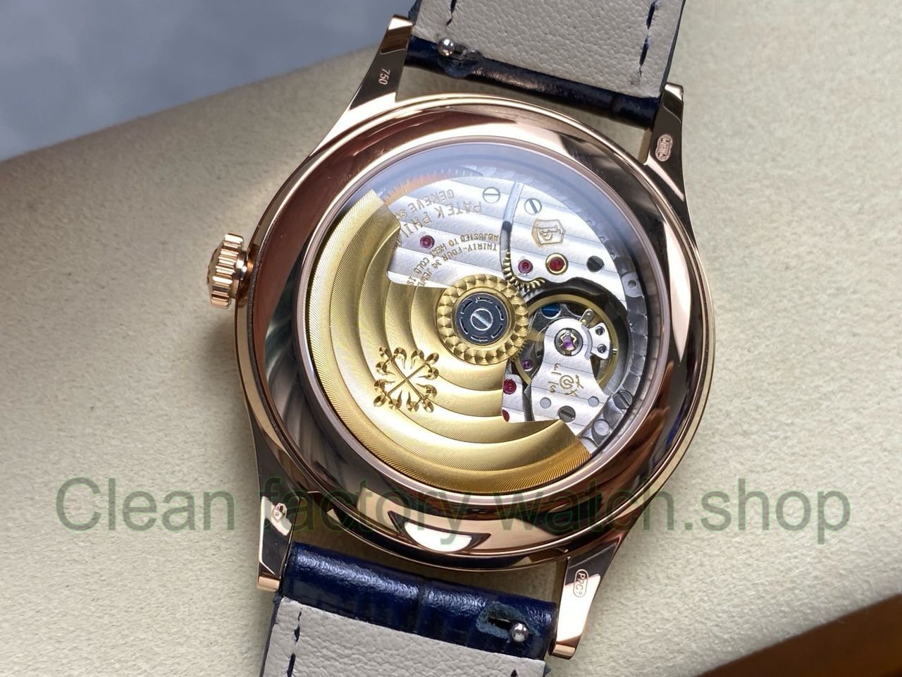 PP+ Factory Patek Philippe Annual Calendar 5396R-015 Rose gold Baguette Blue Dial (3) PP+ Factory Patek Philippe Annual Calendar 5396R-015 Rose gold Baguette Blue Dial (3)