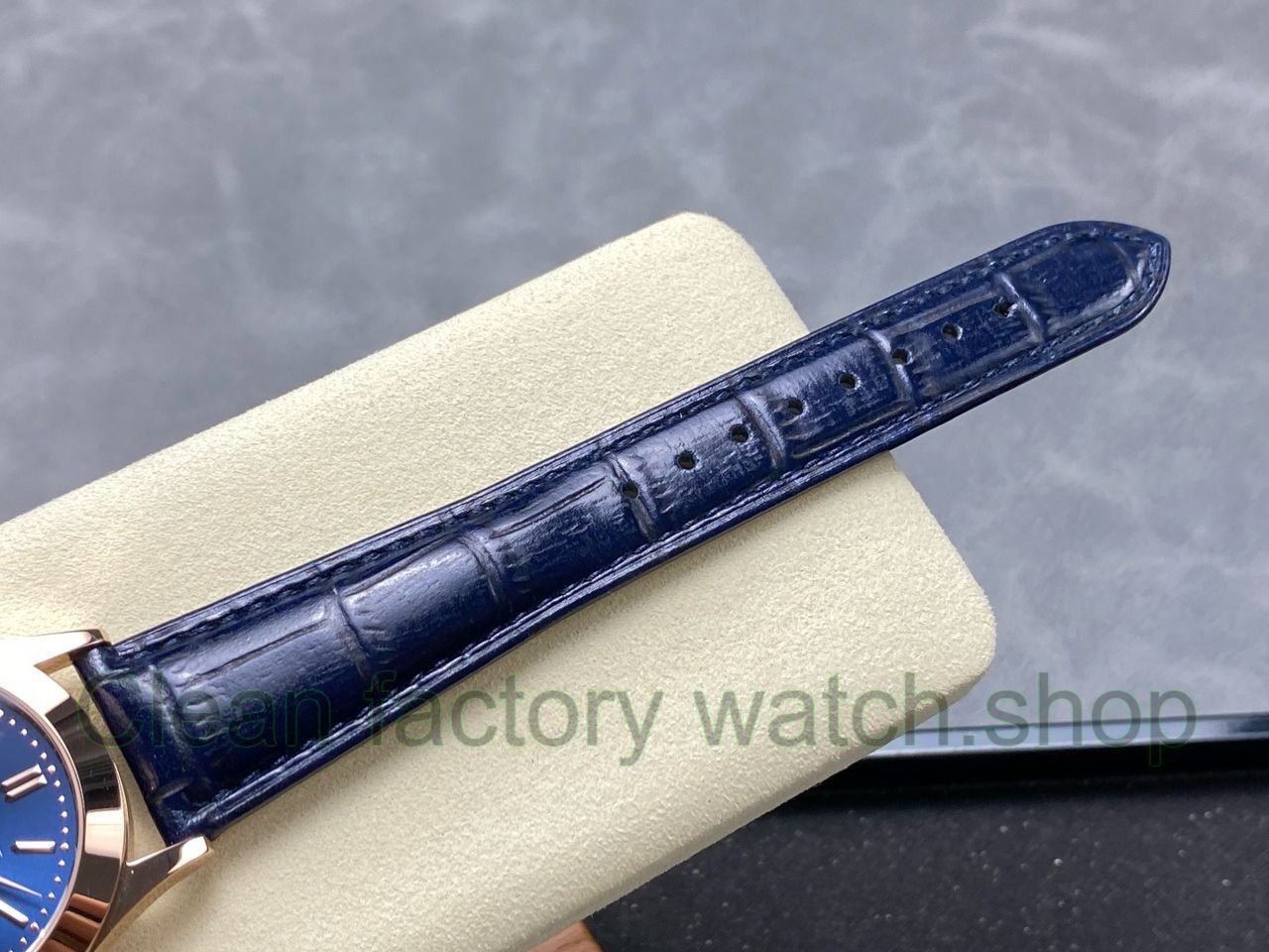 PP+ Factory Patek Philippe Annual Calendar 5396R-015 Rose gold Baguette Blue Dial (7) PP+ Factory Patek Philippe Annual Calendar 5396R-015 Rose gold Baguette Blue Dial (7)