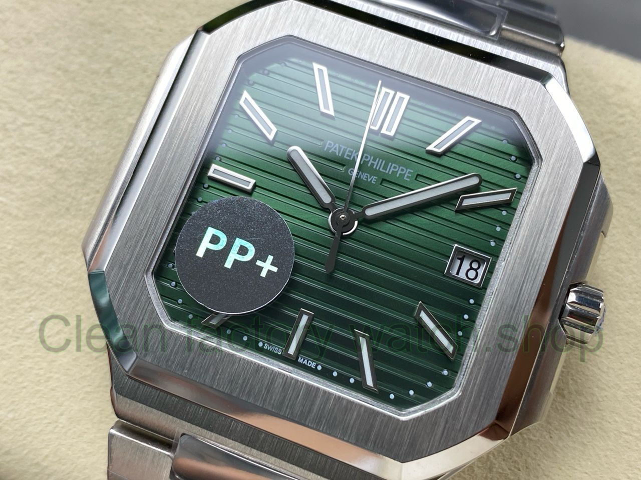 PP+ Factory Patek Philippe Cubitus 58211A-001 45mm Green Dial (8) PP+ Factory Patek Philippe Cubitus 58211A-001 45mm Green Dial (8)