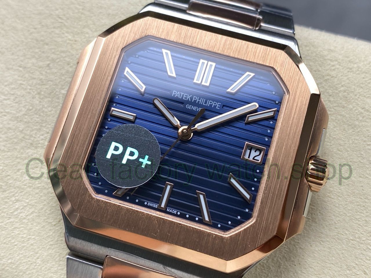 PP+ Factory Patek Philippe Cubitus 58211AR-001 45mm Half Rose Gold Blue Dial (1) PP+ Factory Patek Philippe Cubitus 58211AR-001 45mm Half Rose Gold Blue Dial (1)