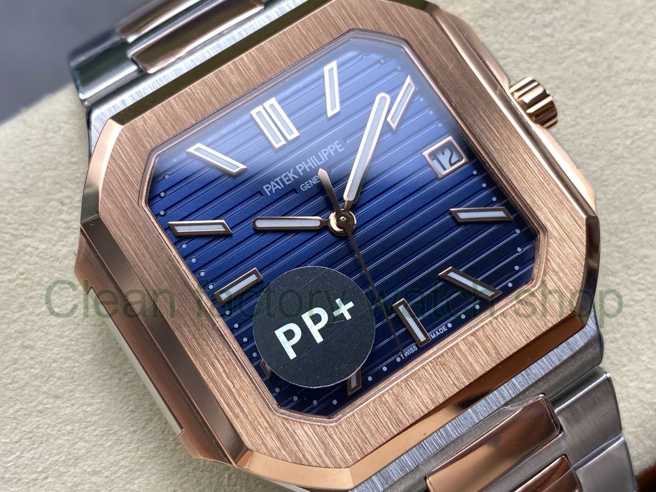 PP+ Factory Patek Philippe Cubitus 58211AR-001 45mm Half Rose Gold Blue Dial (5) PP+ Factory Patek Philippe Cubitus 58211AR-001 45mm Half Rose Gold Blue Dial (5)